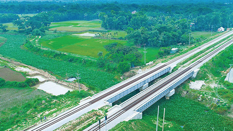 Akhaura Laksham Dual Gauge Rail Line