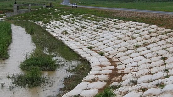 Sand Filled Geotextile Bags