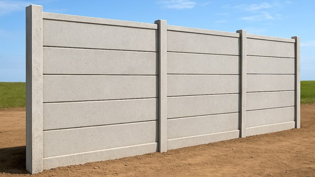 Precast Boundary Wall - Smooth Finish